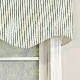 Duval Regal Valance 3in Rod Pocket 50in x 17in for Kitchen Living Room by RLF Home