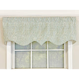 Duval Regal Valance 3in Rod Pocket 50in x 17in for Kitchen Living Room by RLF Home