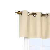 Commonwealth Thermalogic Weather Cotton Fabric Grommet Top Valance - 40x15"