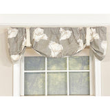 Calla Suspender 3" Rod Pocket Ribbon Ties Window Valance 50" x 16" by RLF Home