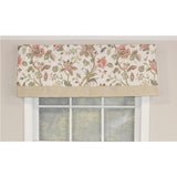 Gianna Banded 3in Rod Pocket Contrast Bottom Banding Valance 50in x 16in by RLF Home