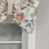 Gianna Suspender 3in Rod Pocket Ribbon Tie Window Valance 50in x 17in by RLF Home