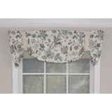 Gianna Suspender 3in Rod Pocket Ribbon Tie Window Valance 50in x 17in by RLF Home
