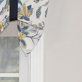 Gianna Suspender 3in Rod Pocket Ribbon Tie Window Valance 50in x 17in by RLF Home