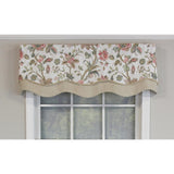Gianna Glory 3in Rod Pocket Layered Window Valance 50in x 16in by RLF Home