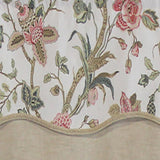 Gianna Glory 3in Rod Pocket Layered Window Valance 50in x 16in by RLF Home