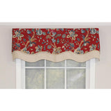 Gianna Glory 3in Rod Pocket Layered Window Valance 50in x 16in by RLF Home