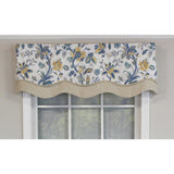 Gianna Glory 3in Rod Pocket Layered Window Valance 50in x 16in by RLF Home