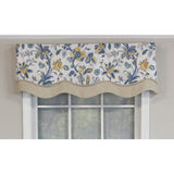 Gianna Glory 3in Rod Pocket Layered Window Valance 50in x 16in by RLF Home