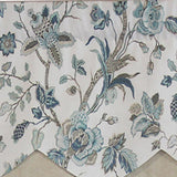 Gianna Petticoat 3in Rod Pocket Contrast Bottom Fabric Valance 50in x 15in by RLF Home