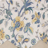 Gianna Petticoat 3in Rod Pocket Contrast Bottom Fabric Valance 50in x 15in by RLF Home