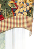 Queensland D-Regal 3" Rod Pocket Contrast fabric Valance 50" x 17" by RLF Home