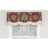 Wakeshire Glory 3in Rod Pocket Layered Window Valance 50in X 16in by RLF Home