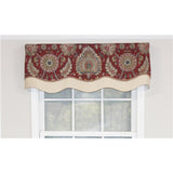 Wakeshire Glory 3in Rod Pocket Layered Window Valance 50in X 16in by RLF Home