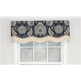 Wakeshire Glory 3in Rod Pocket Layered Window Valance 50in X 16in by RLF Home