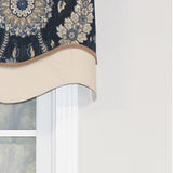 Wakeshire Glory 3in Rod Pocket Layered Window Valance 50in X 16in by RLF Home
