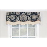 Wakeshire Glory 3in Rod Pocket Layered Window Valance 50in X 16in by RLF Home