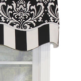 Ozbourne Glory 3in Rod Pocket Layered Window Valance 50in x 16in by RLF Home