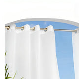Commonwealth Outdoor Decor Escape Indoor/Outdoor Voile Grommet Panel - White
