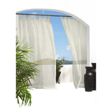 Commonwealth Outdoor Decor Escape Indoor/Outdoor Voile Grommet Panel - Ivory