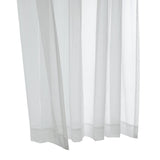 Habitat Rhapsody Voile Sheer Sheer Texture and Supple Drapeability Rod Pocket Light Filtering Curtain Panel White