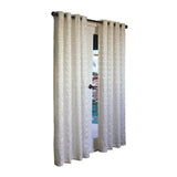 Commonwealth Habitat Mayan Heavy Fabric With Circle Grommet Top Panel - White