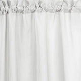 Thermavoile Rhapsody Lined Light Filtering Thermal Barrier Curtains Rod Pocket Curtain Tiers Pair Each 54" x 24" White