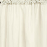 Thermavoile Rhapsody Lined Light Filtering Thermal Barrier Curtains Rod Pocket Curtain Tiers Pair Each 54" x 24" Ivory