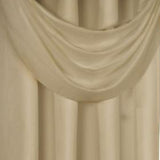Thermavoile Rhapsody Lined Grommet Ascot Valance - 36x19", Mushroom