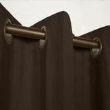 Thermalogic Prelude Room Darkening Providing Daytime and Nighttime Privacy Grommet Curtain Panel 40" x 84" Brown