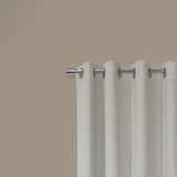 Thermaplus Navar Blackout Window Treatment Grommet Curtain Panel for Bedroom Livingroom White