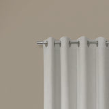 Thermaplus Navar Blackout Window Treatment Grommet Curtain Panel for Bedroom Livingroom White