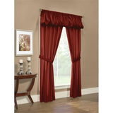 Commonwealth Thermalogic Prescott Energy Efficient 5 Piece Window Curtain Set - Burgundy