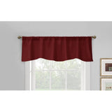 Commonwealth Thermalogic Prescott Top Scalloped Tailored Valance With 3" Rod Pocket - 60x18"