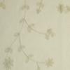 Habitat Grandeur Sheer Floral Motif and Scalloped Bottom Hem Pole Top Curtain Tiers Cream