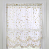 Commonwealth Habitat Grandeur Deep Scalloped Embroidery Balloon Curtain - 52x63"