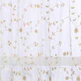 Commonwealth Habitat Grandeur Deep Scalloped Embroidery Balloon Curtain - 52x63"