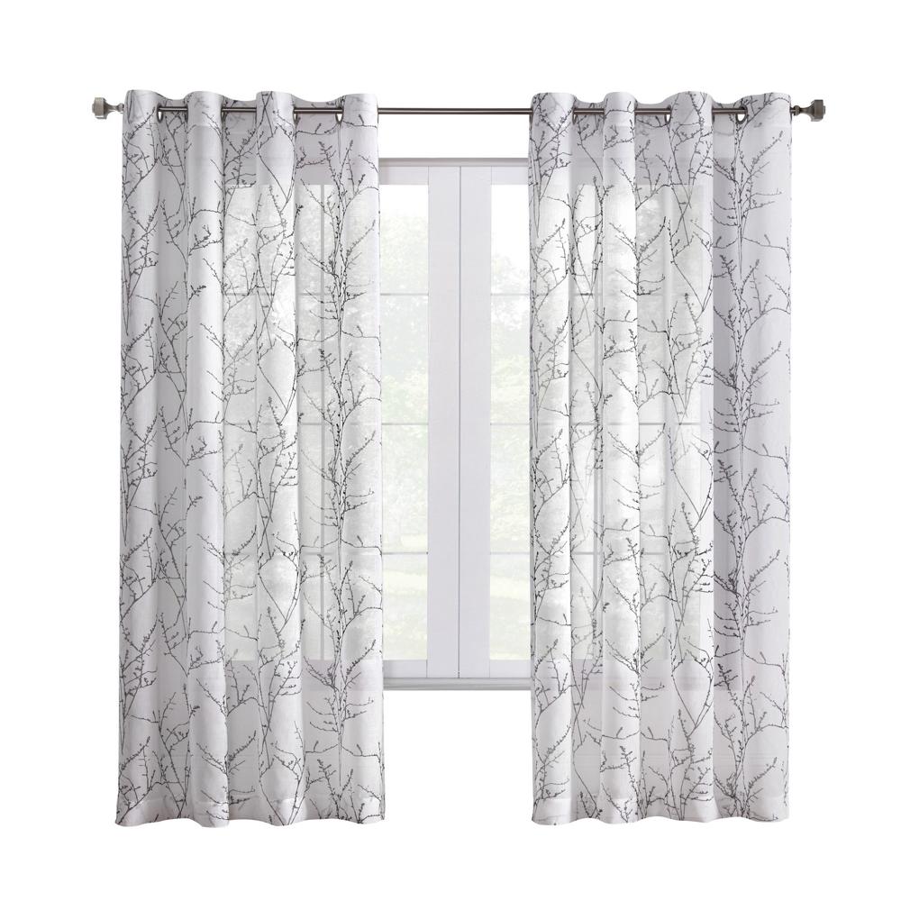 Commonwealth Lisette Grommet Curtain Panel Window Dressing - White