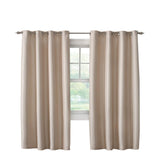 Commonwealth Antique Satin Grommet Dressing Window Curtain Panel - Champagne