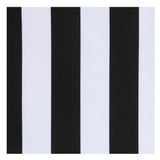 Commonwealth Outdoor Decor Coastal Stripe UV Protected Printed Top Panel With 8 Gun Metal Grommets - Black