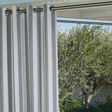 Commonwealth Outdoor Decor Coastal Stripe Grommet Top Curtain Panel - 50x108''