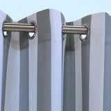 Commonwealth Outdoor Decor Coastal Stripe Grommet Top Curtain Panel - 50x108''