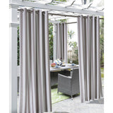 Commonwealth Outdoor Decor Coastal Stripe Grommet Top Curtain Panel - 50x96''