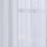 Habitat Broadway Smooth Textured Boho Chic Inspired Sheer Panel Grommet Curtain Panel White