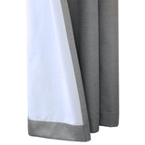 Thermaplus Ventura Blackout UV Protection Grommet Curtain Panel Pair for Windows Each 52" x 84" Dark Grey