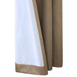 Thermaplus Ventura Blackout UV Protection Grommet Curtain Panel Pair for Windows Each 52" x 95" Pebble