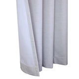 Thermaplus Ventura Blackout Grommet Curtain Panel Pair Frame Your Windows with Subtle Slub Textured Motif Each 78" x 84" White