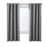 Thermaplus Ventura Blackout Grommet Curtain Panel Pair Frame Your Windows with Subtle Slub Textured Motif Each 78" x 84" Dark