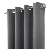 Thermaplus Ventura Blackout Grommet Curtain Panel Pair Frame Your Windows with Subtle Slub Textured Motif Each 78" x 84" Dark