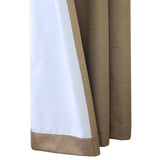 Thermaplus Ventura Blackout Grommet Curtain Panel Pair Frame Your Windows with Subtle Slub Textured Motif Each 78" x 84" Pebble
